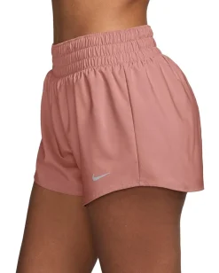 Nike One Dri-FIT Mid-Rise 3" Brief-lined Shorts Rust Pink/Reflective Silver Discount
