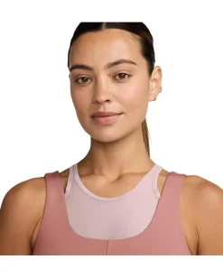 Nike One Fitted Dri-FIT Cropped Tank Top Rust Pink/Canyon Rust Discount