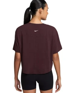 Women Nike One Relaxed Dri-FIT Cropped Short-Sleeve Top