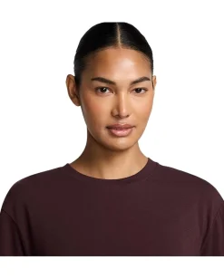 Women Nike One Relaxed Dri-FIT Cropped Short-Sleeve Top