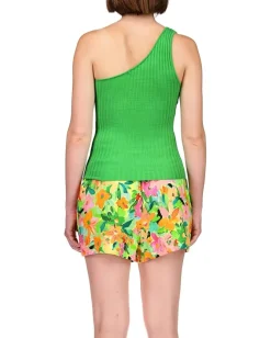 Women Sanctuary One Shoulder Rib Tank