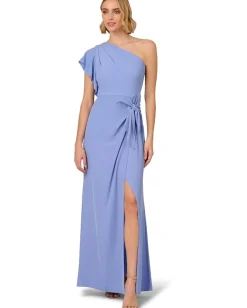 Adrianna Papell One-Shoulder Gown Peri Cruise New