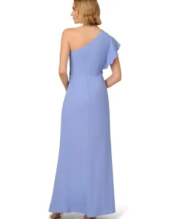Adrianna Papell One-Shoulder Gown Peri Cruise New