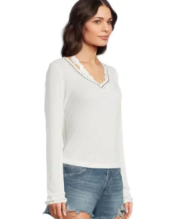 Free People Only You Long Sleeve Clean Ivory Clearance