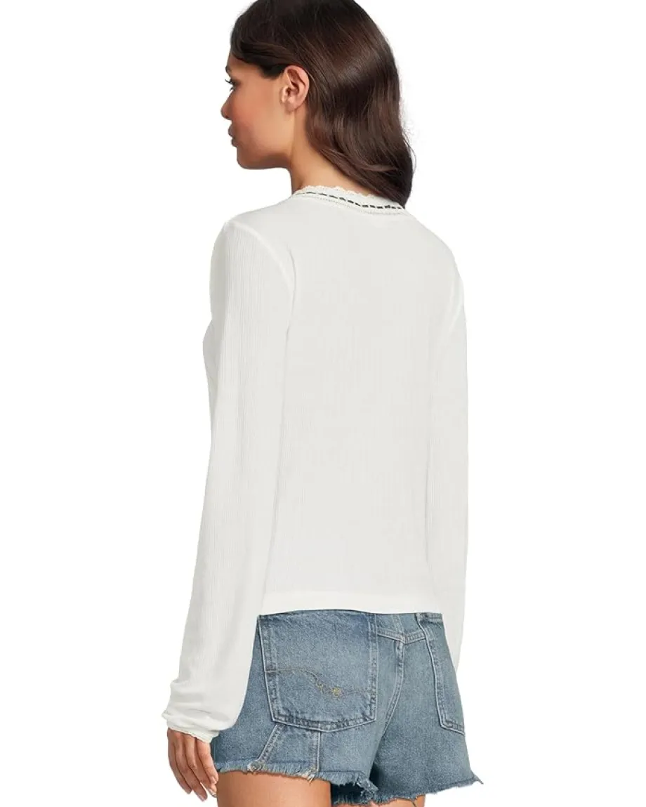 Free People Only You Long Sleeve Clean Ivory Clearance