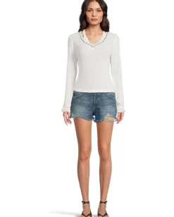 Free People Only You Long Sleeve Clean Ivory Clearance