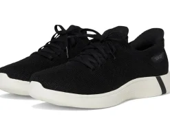 SKECHERS On-The-Go Hands Free Slip-ins Swift w/ Knit Fit Black/White Sale