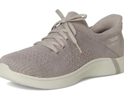 SKECHERS On-The-Go Hands Free Slip-ins Swift w/ Knit Fit Taupe New