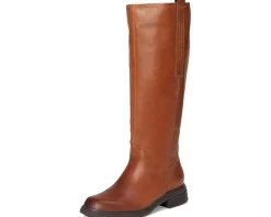 Naturalizer Ontime Knee High Boots English Tea Brown Leather Hot