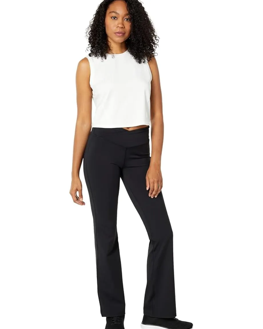 THRIVE SOCIETE Open Back Crop Tank White Hot