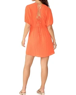 Sanctuary Open Back Playdress Blood Orange New