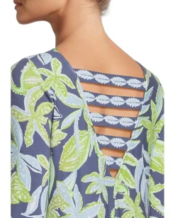 Lilly Pulitzer Ophelia Dress Sapphire Pool Tropical Tango Engineered Dress Clearance