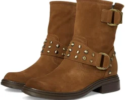 Naturalizer Optimus Dark Chestnut Stud Suede New