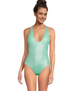 Women BECCA Oragami Textured Knotted One Piece