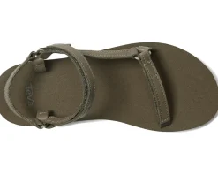 Teva Original Universal Slim Lea Burnt Olive New