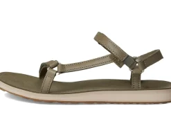 Teva Original Universal Slim Lea Burnt Olive New