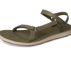 Teva Original Universal Slim Lea Burnt Olive New