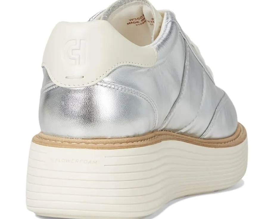 Cole Haan Originalgrand Max Platform Sneakers Silver Metallic/Ivory Hot