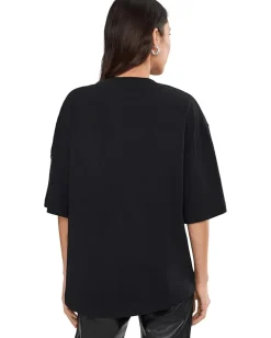 AllSaints Ouros Amelie Tee Black Outlet
