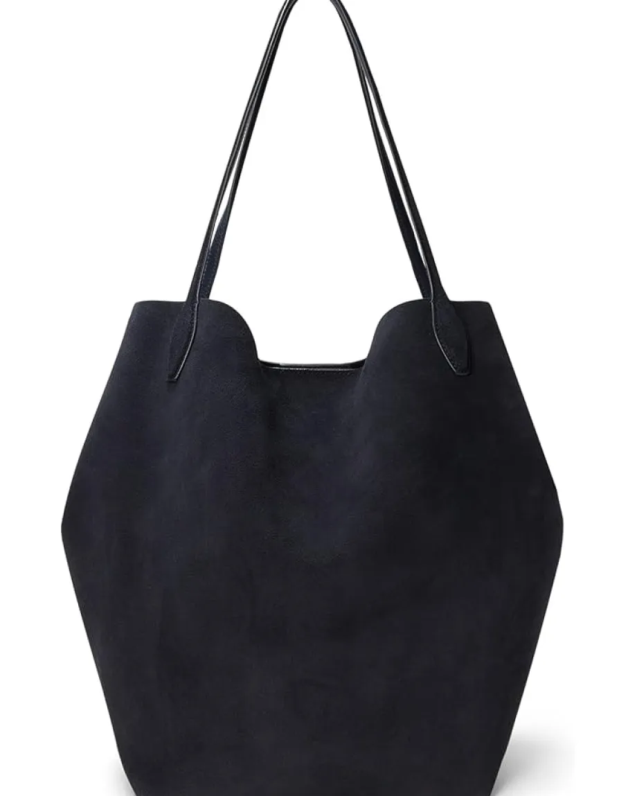 Madewell Oversized Soft Grain Shopper - Suede Juniper Berry Outlet
