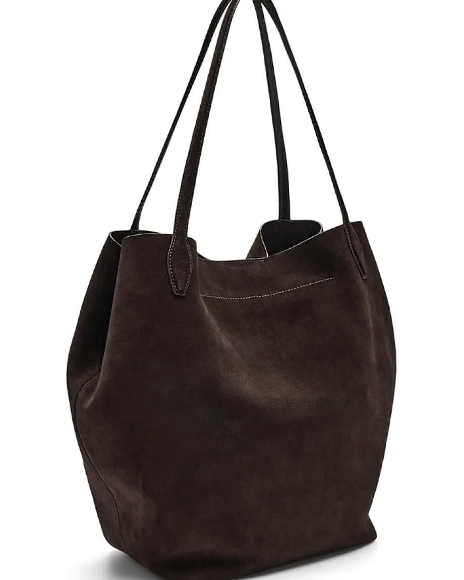Madewell Oversized Soft Grain Shopper - Suede Dark Carob Clearance