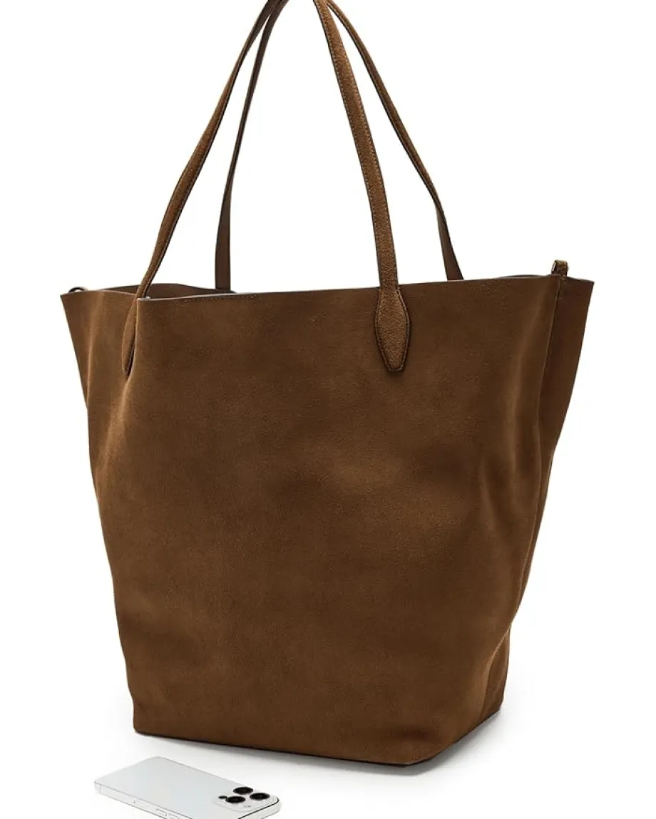 Women Madewell Oversized Soft Grain Shopper - Suede