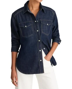 Women Madewell Oversized Western Shirt In