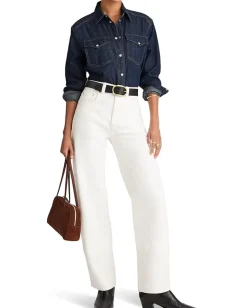 Women Madewell Oversized Western Shirt In