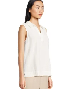 Tommy Bahama Palm View Pop-Over Top White New