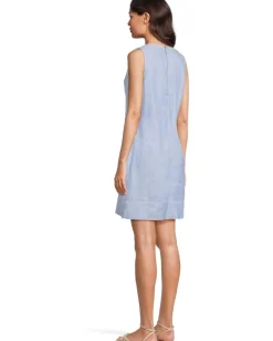 Tommy Bahama Palm-A-Dora Split Neck Dress Buccaneer Blue Online