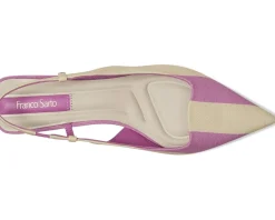 Franco Sarto Palmira Orchid Purple Stripe Fabric New