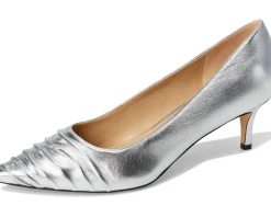 Marc Fisher LTD Paria Silver Leather Discount