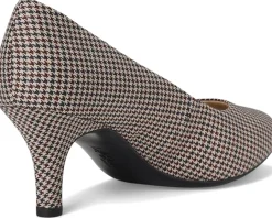 LifeStride Parigi Pump Shoes Beige Houndstooth Hot