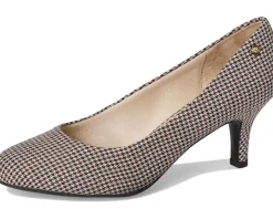 LifeStride Parigi Pump Shoes Beige Houndstooth Hot