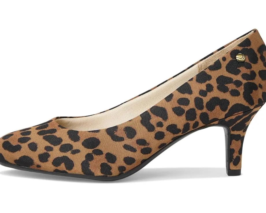 LifeStride Parigi Pump Shoes Brown Leopard Discount
