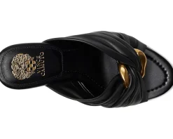 Women Vince Camuto Patie Buckle Gathered High Heel Sandal