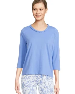 Lilly Pulitzer Paulson Knit Top Sunwashed Blue Clearance