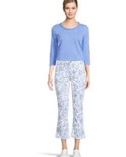 Lilly Pulitzer Paulson Knit Top Sunwashed Blue Clearance