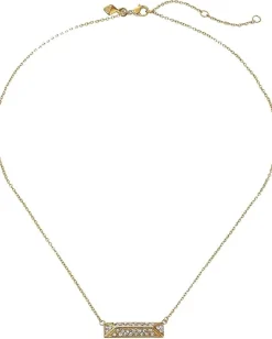 Women Rebecca Minkoff Pave Rectangle Pendant Necklace