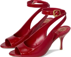 Vince Camuto Pavles Peep Toe High Heel Sandals Flame
