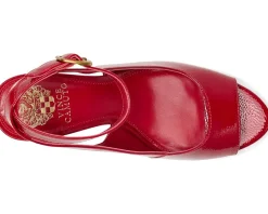 Vince Camuto Pavles Peep Toe High Heel Sandals Flame