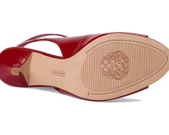 Vince Camuto Pavles Peep Toe High Heel Sandals Flame
