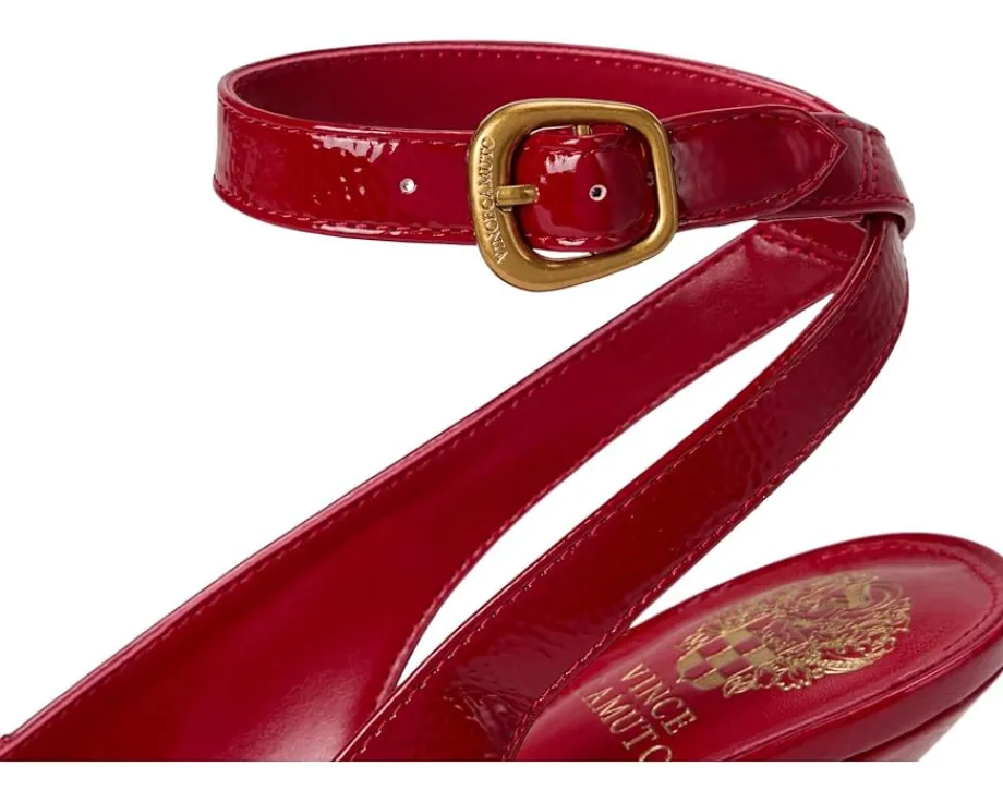 Vince Camuto Pavles Peep Toe High Heel Sandals Flame