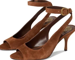 Vince Camuto Pavles Peep Toe High Heel Sandals Burnt Sugar Online