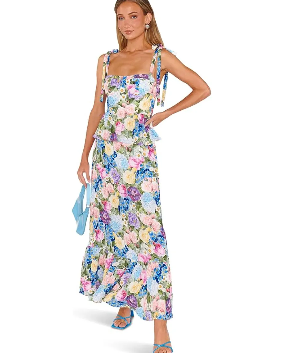 Show Me Your Mumu Paxton Midi Dress Flower Shop Outlet
