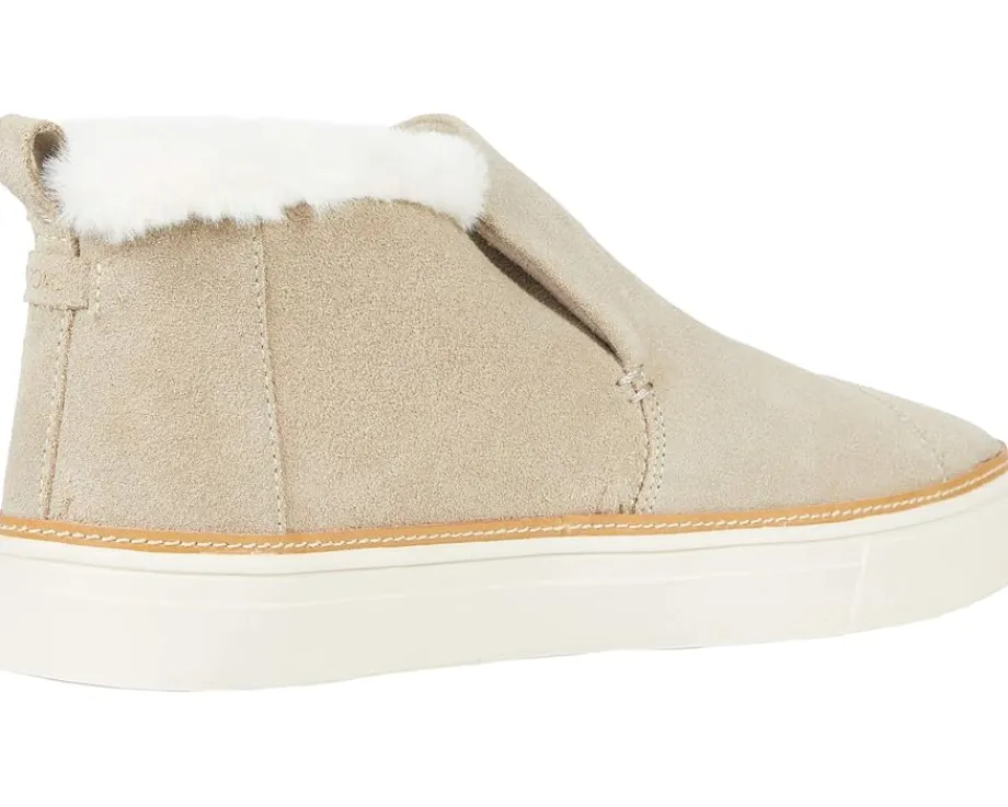 TOMS Paxton Water-Resistant Slip-Ons Cobblestone Suede/Faux Fur Best
