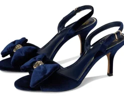 Vince Camuto Paycen Bow Detail Slingback High Heel Sandal Deep Navy Clearance