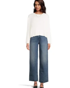 Madewell Peach Long Sleeve Bubble Shirt Winter White Clearance