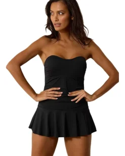 Tommy Bahama Pearl Bandeau Swim Dress Black Sale