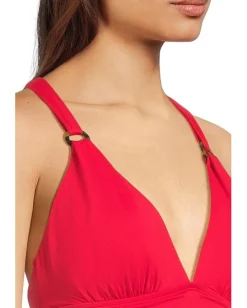 Women Tommy Bahama Pearl Novelty Vneck One-Piece